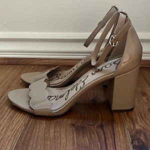 Patent Nude Sandals